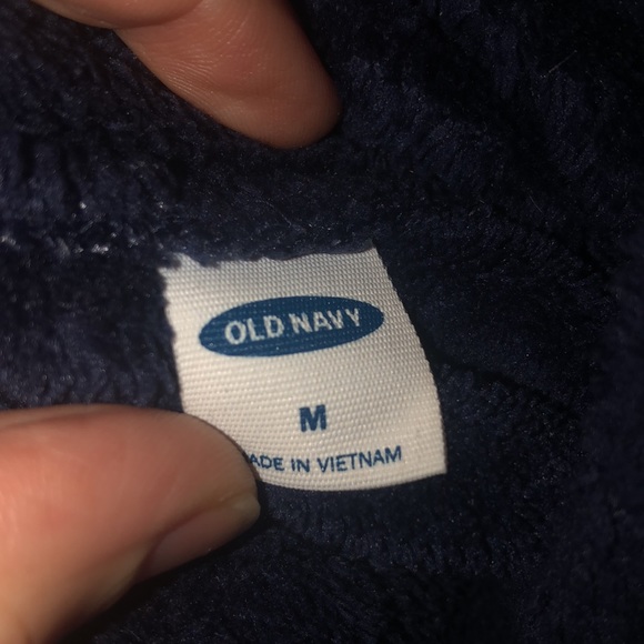 Blue Fleece Sweater with Top Zipper - Medium - Picture 5 of 10